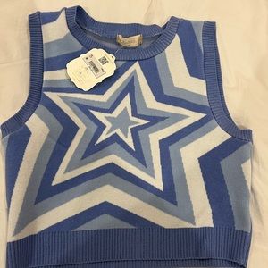 altard state blue star sweater vest